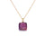 Dije en oro de 14K con diamante de 0.02 ct, diseño moderno