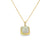 Dije con cadena en oro amarillo de 14K con diamante de 0.02 ct, estilo delicado
