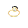 Anillo para dama en oro de 14K con diamante de 0.07 ct, diseño delicado