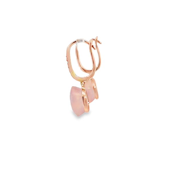 Aretes de oro de 14K con diamantes de 0.07 ct, elegancia discreta