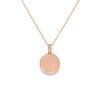 Dije en oro de 14K con diamante de 0.02 ct, diseño delicado