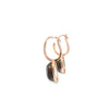 Aretes femeninos en oro de 14K con diamantes de 0.10 ct, elegancia clásica