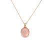 Dije de oro de 14K con diamante de 0.02 ct, elegancia sutil