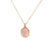Dije de oro de 14K con diamante de 0.02 ct, elegancia sutil