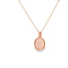 Dije de oro de 14K con diamante de 0.02 ct, elegancia sutil