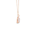Dije de oro de 14K con diamante de 0.02 ct, elegancia sutil