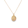 Dije en oro de 14K con diamante de 0.03 ct, elegancia discreta