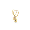 Aretes en oro amarillo de 14K con diamantes de 0.04 ct, luz discreta