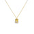 Dije de oro amarillo de 14K con diamante de 0.02 ct, elegancia sutil