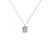 Dije de oro blanco de 14K con diamante de 0.02 ct, elegancia sutil