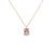 Dije en oro de 14K con diamante de 0.02 ct, estilo refinado