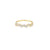 Anillo femenino en oro de 18K con diamante de 0.40 ct, lujo discreto
