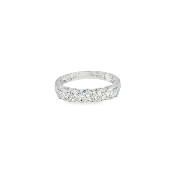 Anillo de oro blanco de 18K para dama con diamante de 1.00 ct, lujo y presencia