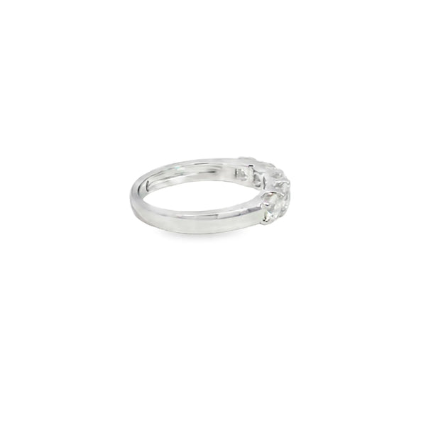 Anillo de oro blanco de 18K para dama con diamante de 1.00 ct, lujo y presencia