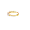 Anillo femenino en oro de 18K con diamante de 1.00 ct, lujo absoluto
