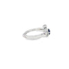 Anillo para dama en oro blanco de 14K con diamante de 0.13 ct, distinción clásica