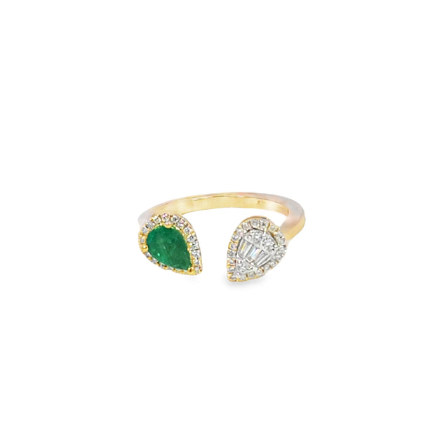 Anillo de oro de 14K para dama con diamante de 0.13 ct, elegancia sutil