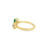 Anillo de oro de 14K para dama con diamante de 0.13 ct, elegancia sutil