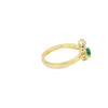 Anillo de oro de 14K para dama con diamante de 0.13 ct, elegancia sutil