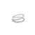 Aretes femeninos en oro blanco de 18K con diamantes de 0.15 ct, diseño clásico