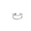 Aretes femeninos en oro blanco de 18K con diamantes de 0.15 ct, diseño clásico