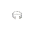 Aretes femeninos en oro blanco de 18K con diamantes de 0.15 ct, diseño clásico