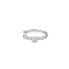 Aretes de oro blanco de 18K con diamantes de 0.16 ct, elegancia discreta