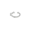 Aretes de oro blanco de 18K con diamantes de 0.16 ct, elegancia discreta