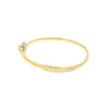 Brazalete femenino en oro de 18K con diamantes de 0.56 ct, estilo refinado