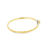 Brazalete femenino en oro de 18K con diamantes de 0.56 ct, estilo refinado