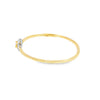 Brazalete en oro de 18K con diamantes de 0.55 ct, diseño elegante
