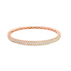 Brazalete femenino en oro de 18K con diamantes de 1.50 ct, estilo distinguido