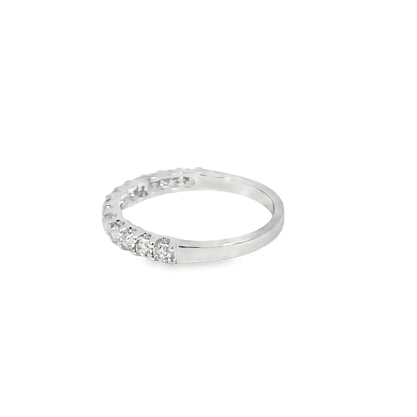 Churumbela en oro blanco de 14K con diamantes de 0.43 ct, diseño sofisticado