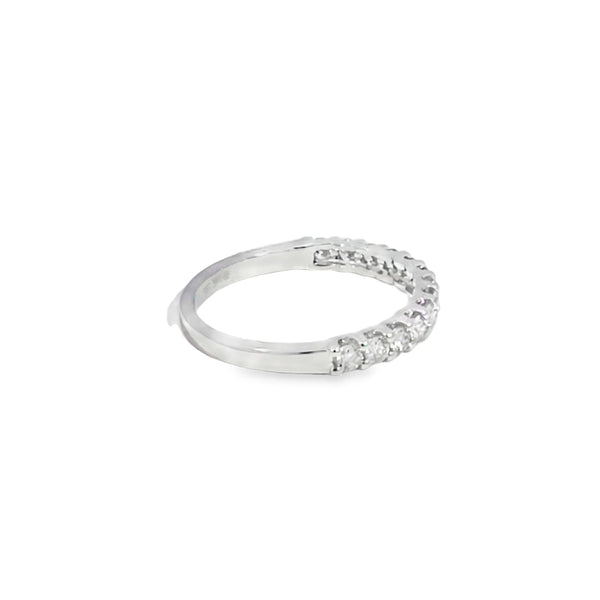 Churumbela en oro blanco de 14K con diamantes de 0.43 ct, diseño sofisticado