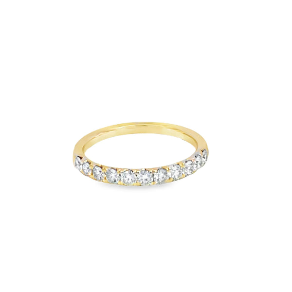 Churumbela en oro amarillo de 14K con diamantes de 0.55 ct, estilo moderno