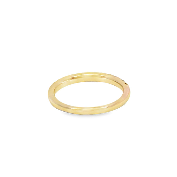 Churumbela en oro amarillo de 14K con diamantes de 0.55 ct, estilo moderno