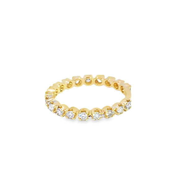 Churumbela en oro amarillo de 14K con diamantes de 0.50 ct, diseño clásico