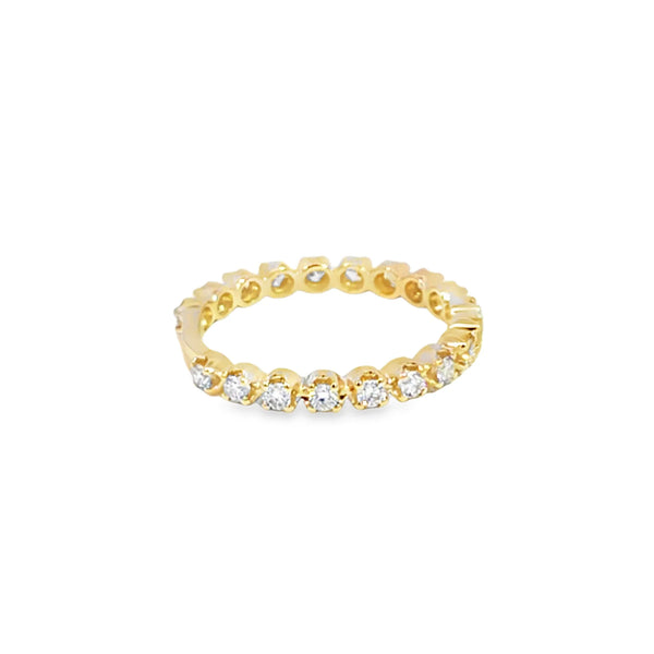 Churumbela en oro amarillo de 14K con diamantes de 0.50 ct, diseño clásico