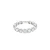 Churumbela de oro blanco de 14K con diamantes de 1.04 ct, lujo absoluto
