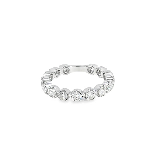 Churumbela de oro blanco de 14K con diamantes de 1.04 ct, lujo absoluto