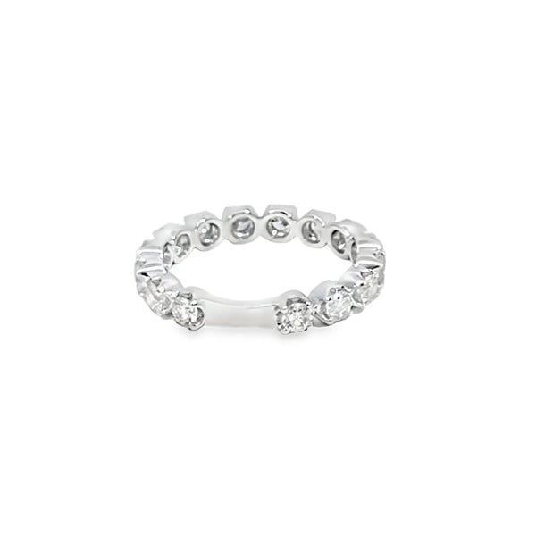 Churumbela de oro blanco de 14K con diamantes de 1.04 ct, lujo absoluto