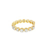 Churumbela femenina en oro amarillo de 14K con diamantes de 1.04 ct, lujo absoluto