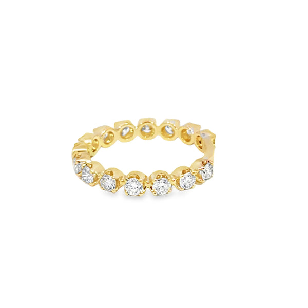 Churumbela femenina en oro amarillo de 14K con diamantes de 1.04 ct, lujo absoluto