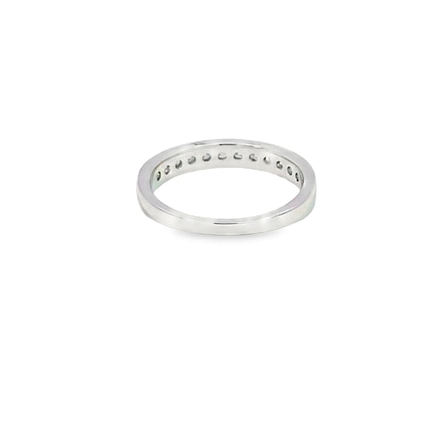 Churumbela de oro blanco de 14K con diamantes de 0.33 ct, elegancia brillante