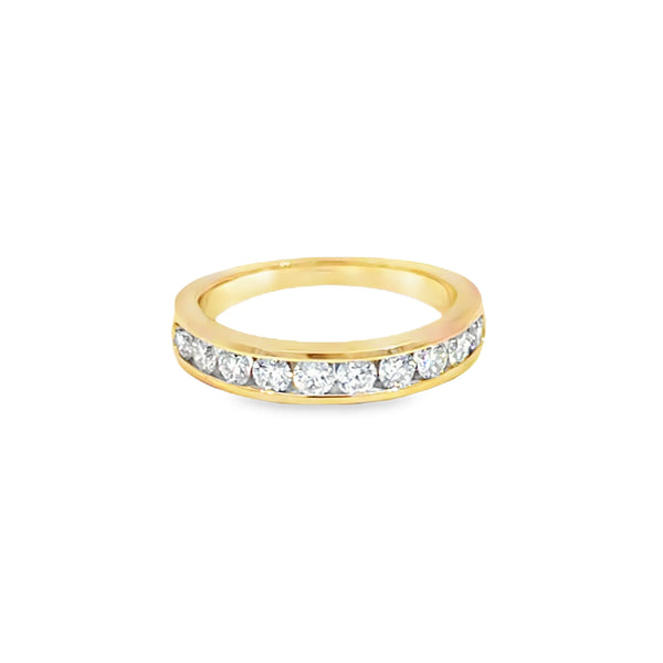 Churumbela en oro amarillo de 14K con diamantes de 0.75 ct, diseño majestuoso