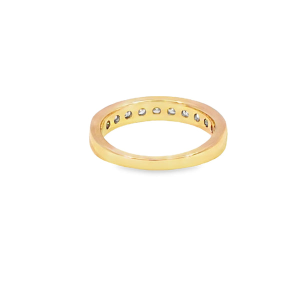 Churumbela en oro amarillo de 14K con diamantes de 0.75 ct, diseño majestuoso