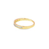 Churumbela femenina en oro amarillo de 14K con diamantes de 0.24 ct, estilo clásico