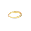 Churumbela femenina en oro amarillo de 14K con diamantes de 0.24 ct, estilo clásico