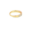 Churumbela de oro amarillo de 14K con diamantes de 0.50 ct, elegancia sutil