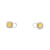 Aretes en 18K en oro blanco con 0.37ct en diamantes y 0.46 ct Yellow Fancy